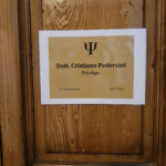 Targa professionale Dott. Cristiano Pedersini Psicologo